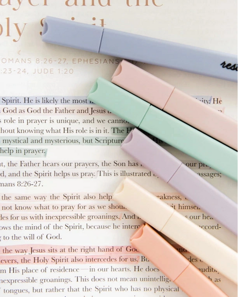 Muted Pastel Highlighters- The Daily Grace Co