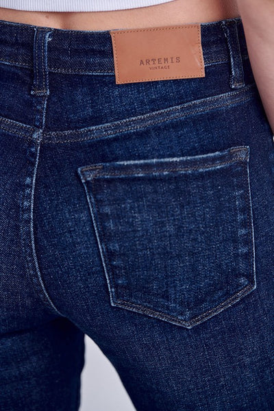 Artemis Vintage High Rise Skinny Jeans- Dark Wash
