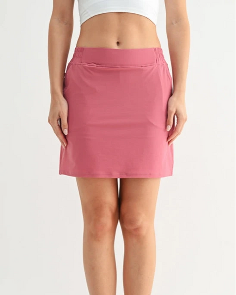 Whitley A-Line Active Skort- Soft Magenta