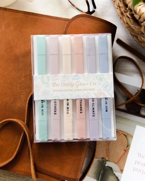 Muted Pastel Highlighters- The Daily Grace Co