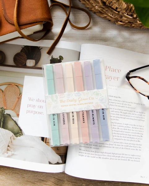 Muted Pastel Highlighters- The Daily Grace Co