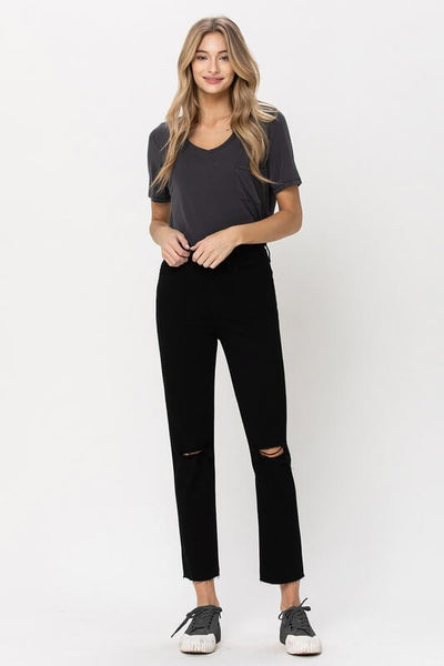 Vervet High Rise Straight Leg Jeans