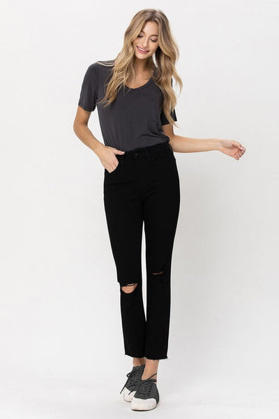 Vervet High Rise Straight Leg Jeans