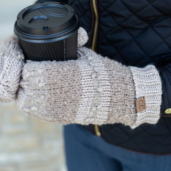 CC Touchscreen Mittens- Taupe