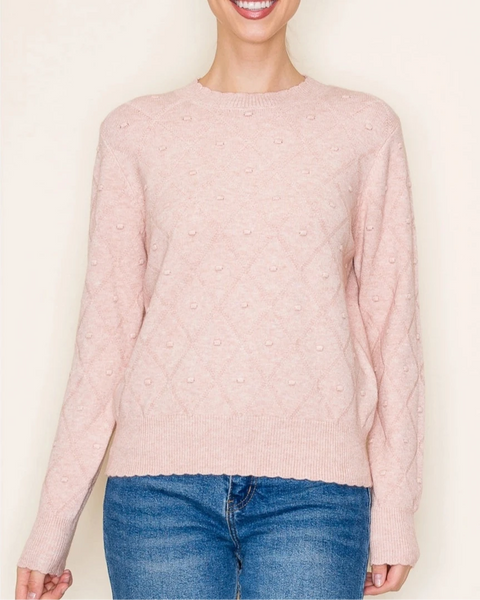 Lucy Scallop Edge Crew Neck Sweater