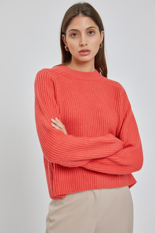 Cora Cozy Sweater- Tomato