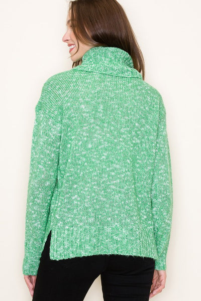 Scout Turtle Neck Sweater- Green