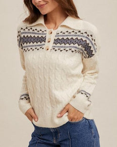 Winter Dreams Cable Knit Sweater