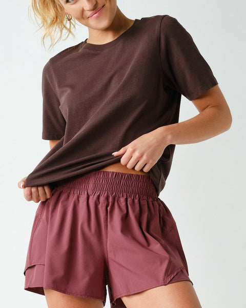 Joss Classic Boxy Fit Tee- Coffee Bean