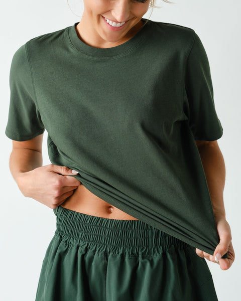 Joss Classic Boxy Fit Tee- Sycamore