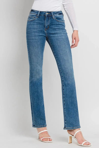 Vervet High Rise Bootcut Jeans- Medium Wash