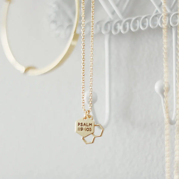 Honeycomb Necklace- The Daily Grace Co.