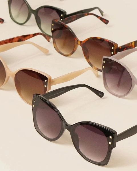 Sleek Cat Eye Sunglasses- Assorted Colors