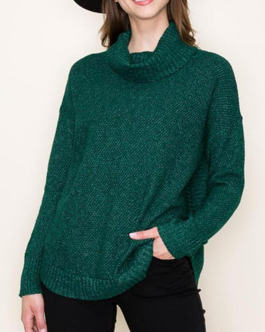 Jessie Waffle Knit Turtle Neck Sweater