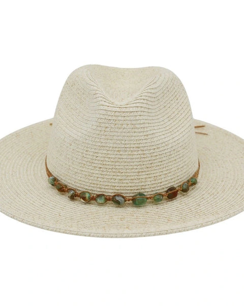 Merritt Summer Fedora Hat- Ivory