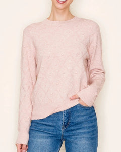 Lucy Scallop Edge Crew Neck Sweater