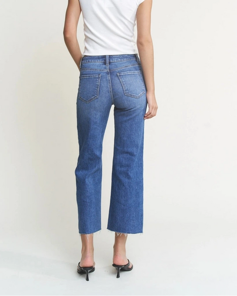 Mica High Rise Wide Leg Jeans- Medium Wash