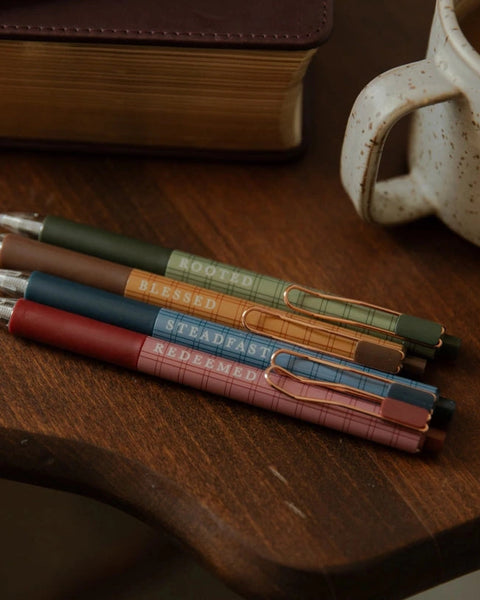 Plaid Pen Set- The Daily Grace Co