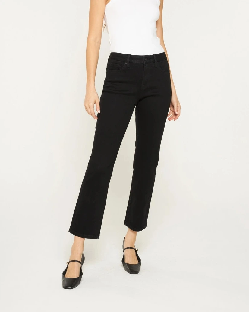 Mica Mid Rise Ankle Straight Jeans- Gentle Night
