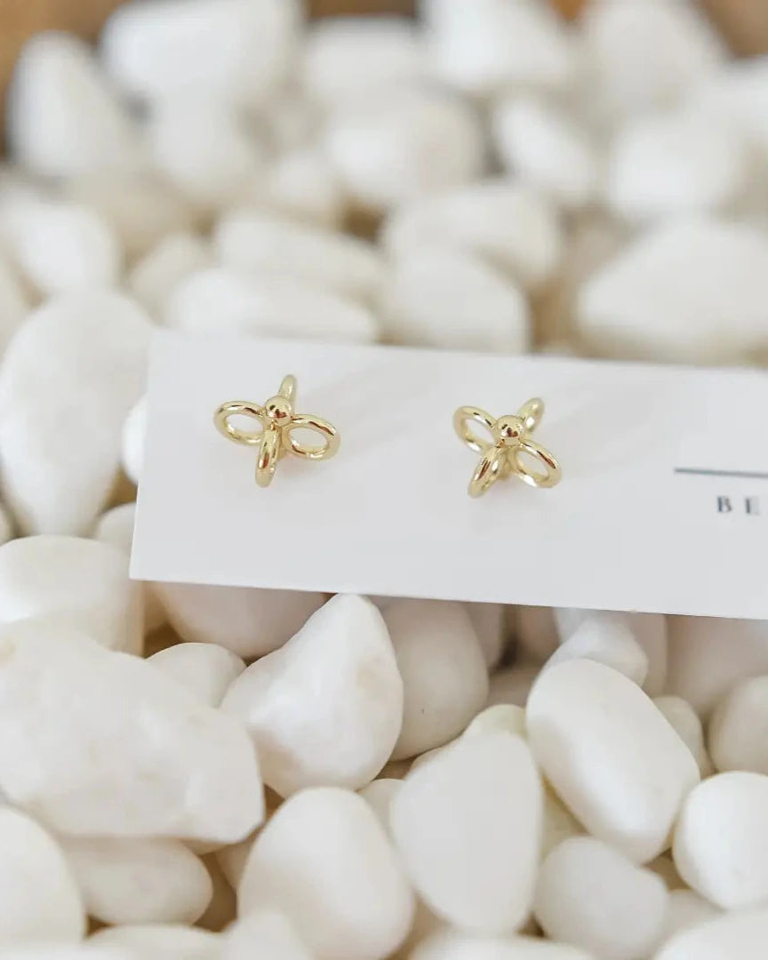 Bella Rey Jewelry Lainey 14k Gold Plated Stud Earrings