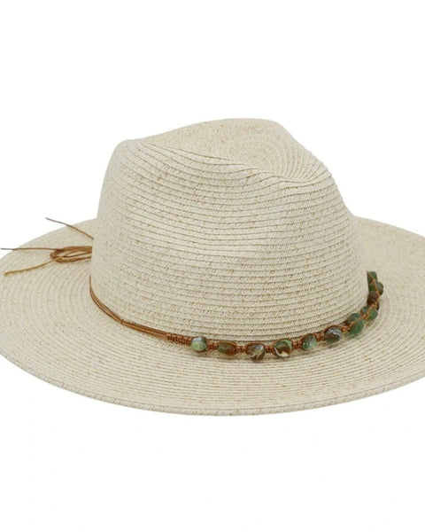 Merritt Summer Fedora Hat- Ivory