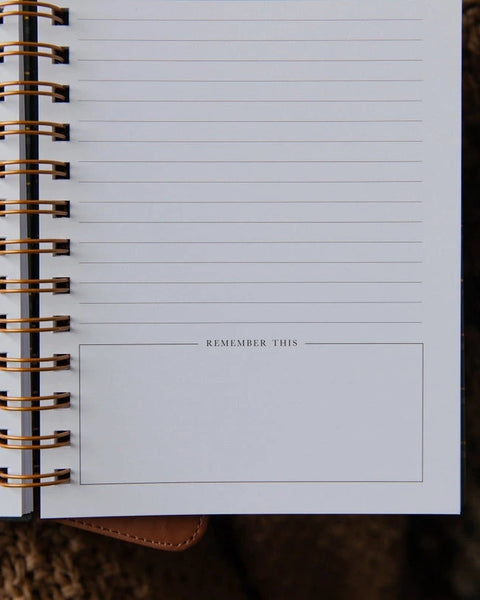 Sermon Notes Journal | Green Plaid- The Daily Grace Co