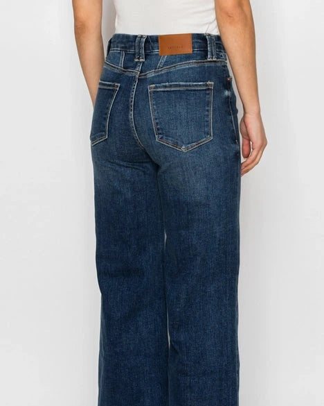 Artemis Vintage Tummy Control High Rise Wide Leg Jeans- Medium Wash