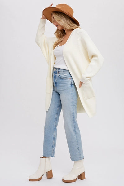Amory Open Front Cardigan- Cream