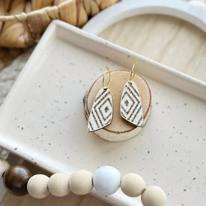 Shield Hoops- Oat