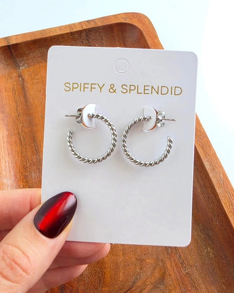 Luxe Tatum Hoops- Silver