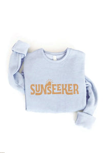 Sunseeker Graphic Sweatshirt- Light Blue