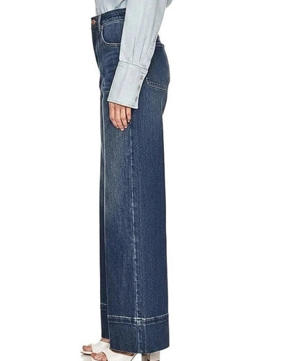 Artemis Vintage High Rise Tummy Control Slim Palazzo Jeans