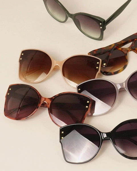 Sleek Cat Eye Sunglasses- Assorted Colors