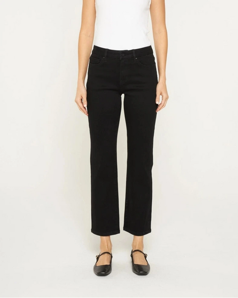 Mica Mid Rise Ankle Straight Jeans- Gentle Night