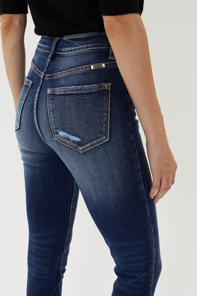 KanCan High Rise Split Hem Ankle Skinny Jeans