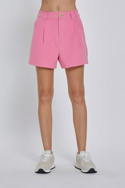 Monroe Classic Dress Shorts- Pink