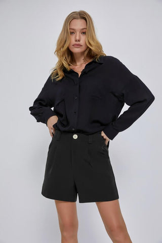 Monroe Classic Dress Shorts- Black